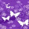 Purple Butterflies-Mouse Pad