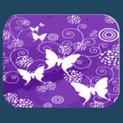Purple Butterflies Mouse Pad