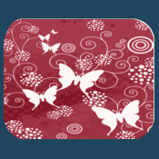 Red Butterflies Mouse Pad 