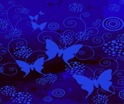 Blue Butterflies-Mouse Pad