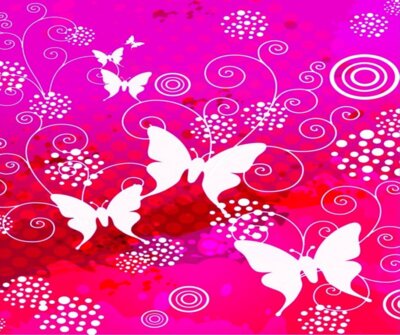 Pink Butterflies-Mouse Pad