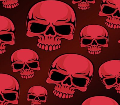 Skulls 3 Mouse Pad