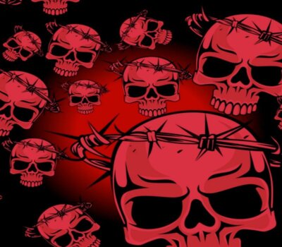 Skulls 2 Mouse Pad