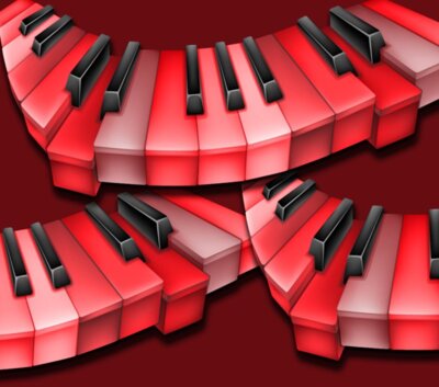 Red Keys Mouse Pad