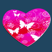 Pink Butterflies Mouse Pad