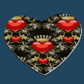 Crowned Hearts Mouse Pad