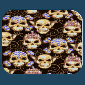 Jewelled Skulls Mouse Pad