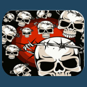 Thorned Skulls 1 Mouse Pad