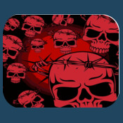 Thorned Skulls 2 Mouse Pad