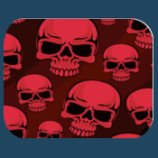 Red Skulls Mouse Pad