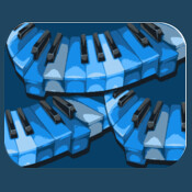 Blue Keys Mouse Pad